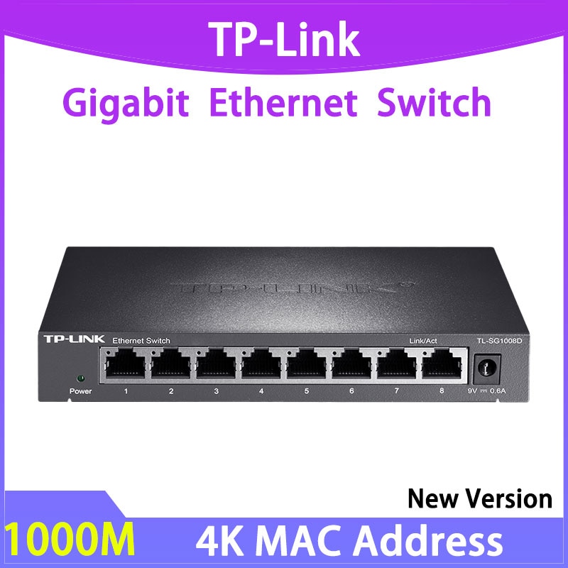 TP-Link TL-SG1008D Ʈũ ġ, 8 Ʈ ⰡƮ ø, 1GE , 1000Mbps ġ, 1Gbps  ̴, ÷  ÷
